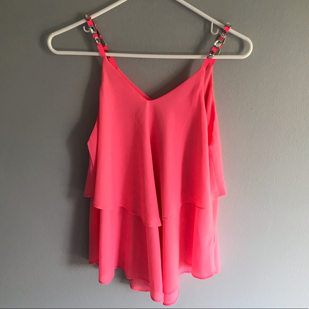 YA Los Angeles | Silk flowy strapless top
